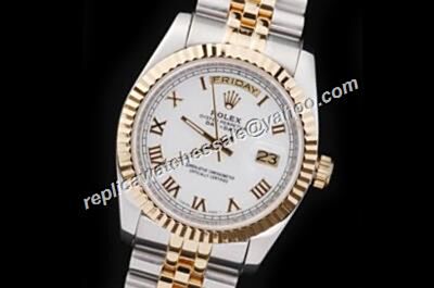Rolex 118235-83205 Scarce Vintage Solid 18k Gold Bezel Day Date Watch RDD017