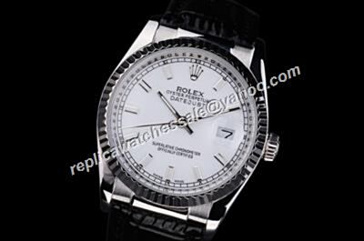 Rolex Datejust Chronometer Automatic Movement Prix White Men's Watch 