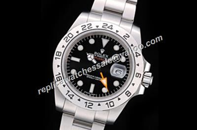 Rolex Explorer II Swiss Made 216570-77210 Orange Hand Black Watch 