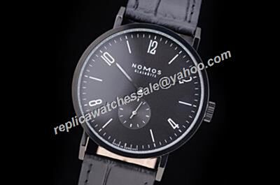  Nomos Tangomat All Black NO Date Automatic 38.3mm Watch 