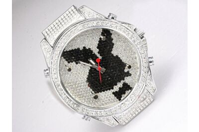 Ladies Jacob & Co Five Time Zone Playboy All Diamond  Watch 